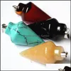 Pendant Necklaces Natural Stone Pendants For Onyx Arrow Necklace Jewelry Making Drop Delivery Dhhaf