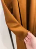 Women Bathrobe Mmax Labbro 100 ٪ Cashmere تمتزج صوف تموج الماء مع الأدوات الطويلة معاطف الطية صدر السترة كبيرة الحجم