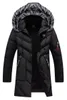 Casaco de inverno masculino moda com capuz parkas engrossar masculino grosso casaco quente longo parka inverno à prova de vento homem jaqueta para roupas masculinas