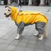 Hundkläder Big Deal Retriever Raincoat för små hundar Vattentäta husdjurskläder Utomhuskläder Jackor Pälsgult 24