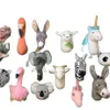 Peluş Bebekler Fabrikası Toptan INS Stil Doldurulmuş Hayvan Baş Duvar Dekorasyonu Yaşamlı Komik Baskılı Çocuk Yatak Odası Plushtoys Creative 230202
