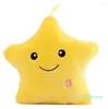 Kussen 2023 Creatief speelgoed Lumineuze zacht gloeiende kleurrijke sterren LED Gift Kinderen kinderen gooien 885