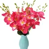 Decorative Flowers 45 Cm 5 Prongs Phalaenopsis Artificial Bouquet Home Wedding Decoration Room