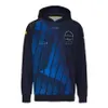 2023 Nouveau F1 Sweat à capuche Formule 1 Team Blue Sweat à capuche pour hommes Pull Printemps Automne Fans de course Mode Sweat à capuche surdimensionné Sweat à capuche