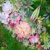 Fiori Decorativi 15 Pz Varie Piante Succulente Artificiali Fiore Di Loto Paesaggio Mini Piante Grasse Finte Verdi Decorazioni Da Giardino