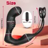 Anal Toys Male Prostate Massage Vibromasseur Double Anneau Anal Plug Vibrator Silicone Retarder L'éjaculation Masturbateur Masculin Adult Sex Toys pour Hommes 230202