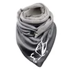 Foulards bouton doux enveloppement chaud châles femmes esthétique papillon imprimé coton hiver Up écharpe Foulard Bufand châle