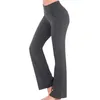 Women's Leggings 2023 Women All Match Yoga Pants Stretchy High Waist Solid Color Bootcut For Running Wholesale Drop