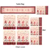 Chair Covers 9Pcs/Set Cover Table Decoration For Home Christmas Tableware Set Flag Mat Kitchen