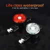 s Waterproof Waterproof LED USB bezpieczeństwo ostrzeżenie Ostrzeżenie kolorowe kolorowe światło rowerowe tylna lampka tylna latarka 0202