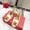 Thick heels sandals dress shoes Elegant skin color ankles Women high heels Square heels Party barefoot Bright Metal decorative patent leather sandal 35-40