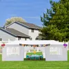 10'x30 'Outdoor -Partyzelt mit 8 abnehmbaren Seitenwänden wasserdicht