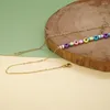 Choker go2boho kralen ketting ketting bohemian asymmetrische mode sieraden polymeer klei schijf zwarte harten voor vrouwen