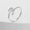 Trouwringen Vienkim retro minimalistische zilveren kleur open voor vrouwen persoonlijkheid vlinder verstelbare vinger ring meisje sieraden cadeau 2023