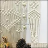 バスルームストレージ組織Tassel Tapestry Wall Hungings Hand -Woven Decoration Bohemian Line Tassels Tapestries Bedroom Shelf Dr Dhieu