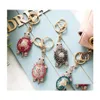 Other Home Garden Color Diamond Cute Turtle Creative Metal Keychain Pendant Car Key Women Bag Tag Fashion Accessories Festival And Dhuqk