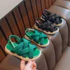 Cozulma Children Strap Beach Summer Shoes 어린이 소녀 루프 샌들 크기 23-36