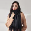 Scarves Designer Cashmere Scarf Women Fashion Solid Winter Warm Shawls And Wraps Soft Pashminas Bandanna Bufanda