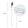 Cat Toys 2pc Feather Stick Interactive med Bell Wand Plastic Artificial Colorful Teaser Toy Supplies Random