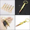 فتحات جديدة Corkscrew Zinc Alloy Key Ring Pendant Model Beer Corkscrews سلسلة مطعم مطعم المطبخ الأداة