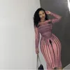 Повседневные платья Женщины o Neck Full Elive Bodycon платье Summer Sexy Sexy Vestidos Fashion Wawear наряды