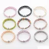 Perlé Amour Souhait Perle Wrap Bracelet D'eau Douce Ctured Teint Couleur Bracelet Réglable Perles Bijoux Pour Femmes Drop Delivery Bracelets Dhsj8