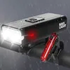 2400 mAh Bicycle Light Set 1500LM USB Lights IPX6 6 Modes Power Bank MTB Mountain Road Bike Front Lamp Cycling Equipment 0202