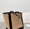 Borsa di paglia intrecciata OP83 per donna 2022 Estate nuova moda di grande capacità per il tempo libero località balneare moda versatile lettera 44 tote shopping bag