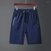 Mäns shorts 2023 Varumärke Men's Casual Korean Straight Beach Pants Stor storlek Fem poäng Män