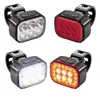 Lumières Lumière Q6 2 pièces LED feux avant arrière USB Charge phare vélo feu arrière vélo lanterne vélo accessoires lampes 0202