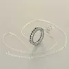 Подвесные ожерелья круглое сердце ожерелье подвесное серебряное серебряное украшение в европейском стиле моды Женщина -ювелирные изделия изготовления бухерской цепь G230202