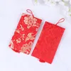 Cadeau cadeau 3pcs exquis style chinois tissu mariage chanceux sac argent année enveloppes rouges poches (motif dragon phoeni