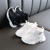 First Walkers AOGT SpringAutumn Baby Girl Boy Toddler Shoes Infant Casual Soft Bottom Comfortable Kid Sneakers Black White 230202