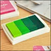 Stamps 6 Colors Diy Scrapbooking Vintage Crafts Inkpad Oil Rubber Sealing Decoration Stamp Kids Birthday Party Supplies Dbc Drop Del Dhzvt