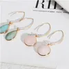 Charm Natural Stone Charms Amazonite Rose Quartz Crystal Water Drop Earrings Chakra Jewelry Gold Hoop For Women Delivery Dhgarden DH0AQ