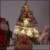 Christmas Decorations Hanging Light Adhesive 3D Visual Effect Acrylic Led Ornament Festival Themed Night For Party Home Supplies Dro Dhq2R