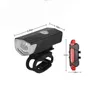 MTB Bicycle Light Front Rear Lights Set Mountain Night Cycling Headlight USB LED Safety Taillight Bike Accessories 0202