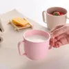 Muggar bambu fiber mjölk kopp miljöskydd kaffe originalitet dricksvatten barn härlig tecknad frukost gåva