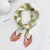 Scarves MoriBty 70cm Women Silk Scarf Bandanas Foulard Femme Spring-Autumn Print Bufandas Handkerchief Luxury Hair Ribbon Headscarf Ties