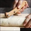 Utensili per pasticceria da forno Taglierina curva per pane Taglio di baguette Toast alla francese Utensile da forno Carving Dough Sec88 Drop Delivery Home Garden Ki Dhayc