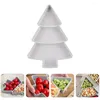 Plates Tray Serving Christmas Platter Snack Fruit Platesfood Party Tree Plate Dishes Platters Appetizer Trays Storage Shaped Bowl