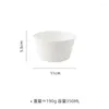 Miski ceramiczne miski ryżowe japoński styl prosty czysty biały owoc kuchenny dostarczenia naczyń kuchennych produkty gospodarstwa domowego