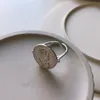 Кластерные кольца белое золото более 925 серебряной серебряной монеты монета Европейская личность тиснена Элизабет персонаж Аватар Медаль Кольцо
