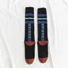 Women Socks Ladies Spring And Summer Thin Product Knee-length Calf Long Tube College Style Fashion Two-bar Letter Stripes