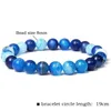 STRAND kralen strengen glad gemengd natuurlijke 8 mm stenen kralen armband voor mannen vrouwen afstand klassieke echte mineraal edelsteengroothandel