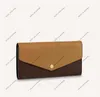 Männer Designer-Taschen 3A Klassischer Umschlag Damen Brieftaschen Abdeckung Sarah Geldbörse Riesige Leinwand Münze Wechselkupplung Kartenhalter Schlüsselhandtasche Mini-Geldbörsen Brieftasche Reisepass M80726