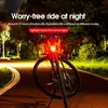 Luzes 200 lumens Multi Bike Light MTB Ciclismo LED LED à prova d'água Biciclo de farol lanterna luminária traseira Taileira para capacete Post 0202