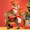 Peluş Bebekler Simülasyon Ren Geyiği Peluş Oyuncak Noel Geyiği Bebek Noel Elk Oyuncak Noel Süslemeleri Çocuklar İçin Mutlu Noel Yıl Hediyesi 230202