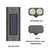 S 3 en 1 Led bicicleta frontal USB recargable soporte para teléfono Solar lámpara de bicicleta 1200mAh linterna para bicicleta linterna de luz 0202