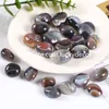 BOTSWANA AGATE CRYSTAL TUMBLE PALM Stone 홈 장식 우수 20-30mm 프리폼 SARDONYX TUMBLESTONE POLEASHING NATURY BANDED QUARTZ Chalcedony 보석 벌크 로트